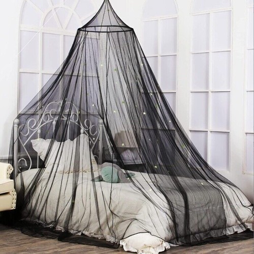 Mosquito Net Canopy Dome Fly Insect Protect Double King Bed Tent glowing stars - Picture 14 of 18