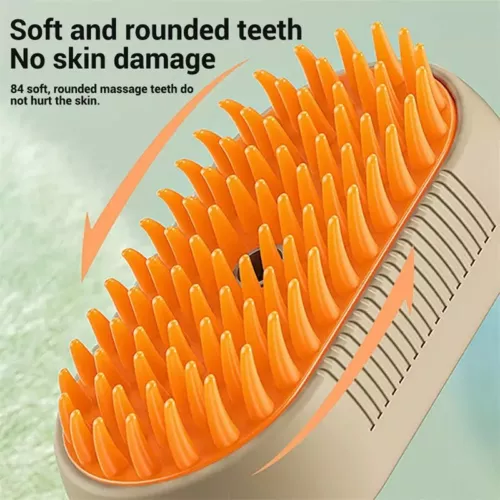 Cat Steam Brush Steamy Dog Brush 3 in 1 Electric Spray Massage Pet Grooming - Picture 3 of 9