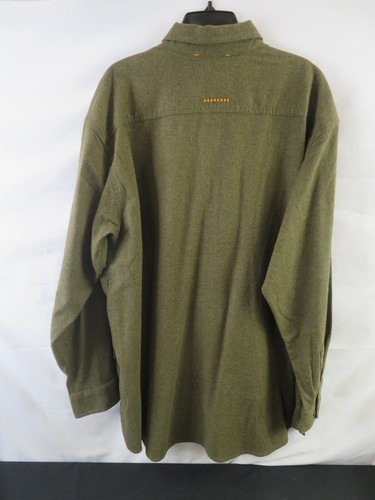 Ariat Shirt Men XXL Brown Rebar Work Button Down Heavy Utility Pocket Lens Cloth - Picture 3 of 4
