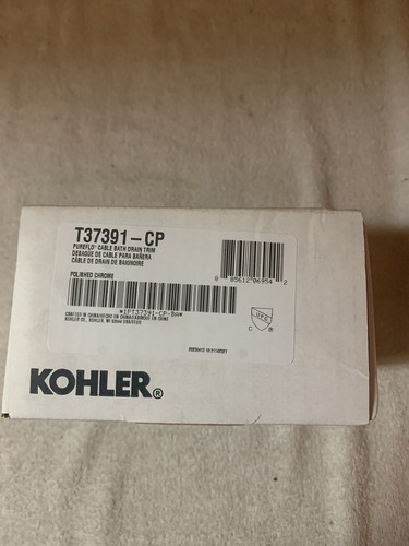 Kohler K-T37391-CP PureFlo Cable Bath Drain Trim Polished Chrome - Picture 3 of 4