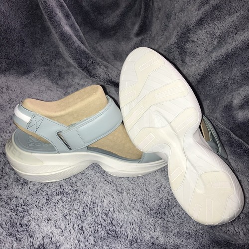 Sorel Crushed Blue Explorer Blitz Stride Sandals Leather Wedge Women's Size 9 - Picture 10 of 11