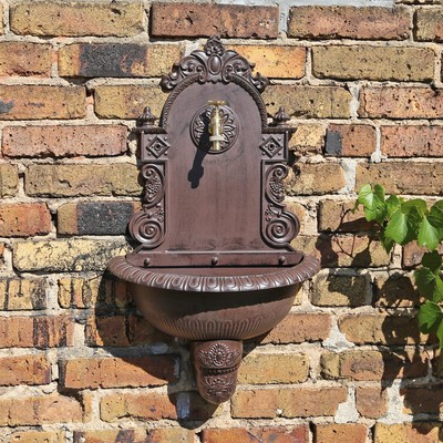 Garten Waschbecken Ausgussbecken Fur Aussen Draussen Antik Look Wand Brunnen 1 Ebay