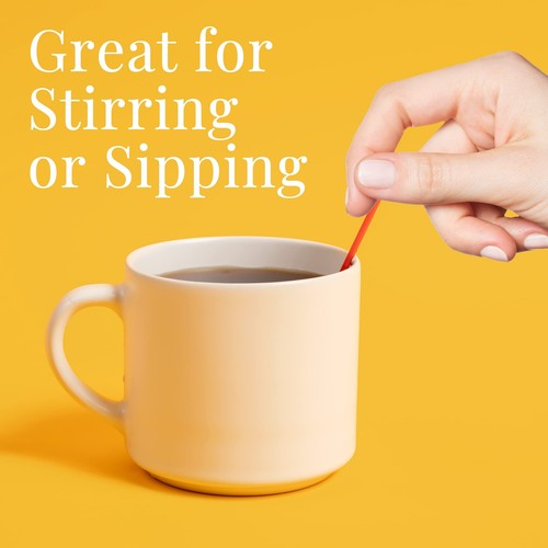 Plastic Coffee Stirrers 2000ct 5" Plastic Coffee Straws Coffee And Drink Stir St - Picture 5 of 6
