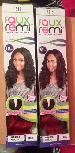 ISIS Faux Remi Natural Parts Solutions 18" Paradise Wave Red