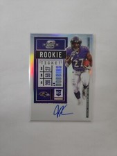 J.K. DOBBINS 2020 CONTENDERS OPTIC ROOKIE TICKET SILVER PRIZM RC AUTO 