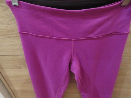 Lululemon wendbare fuchsia/schwarze Yoga Fitness Leggings Hose Gr. 6 Schrittlänge 30" - Bild 2 von 17