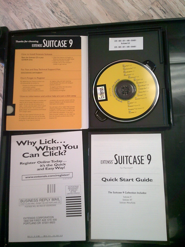 EXTENSIS SUITCASE 9 MAC CD FONT MANAGER