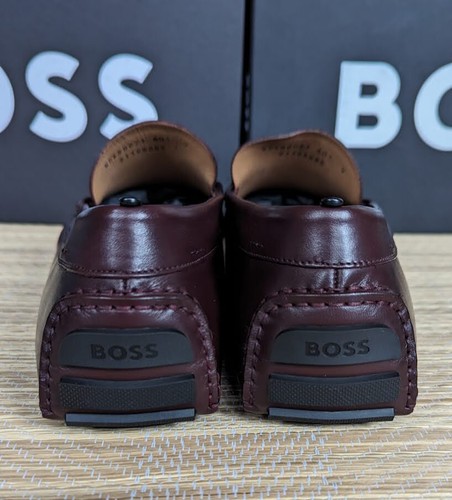 Hugo Boss loafers/moccasins Driver Mocc nahw3e red driving shoes Made in Italy - 第 3/29 張圖片
