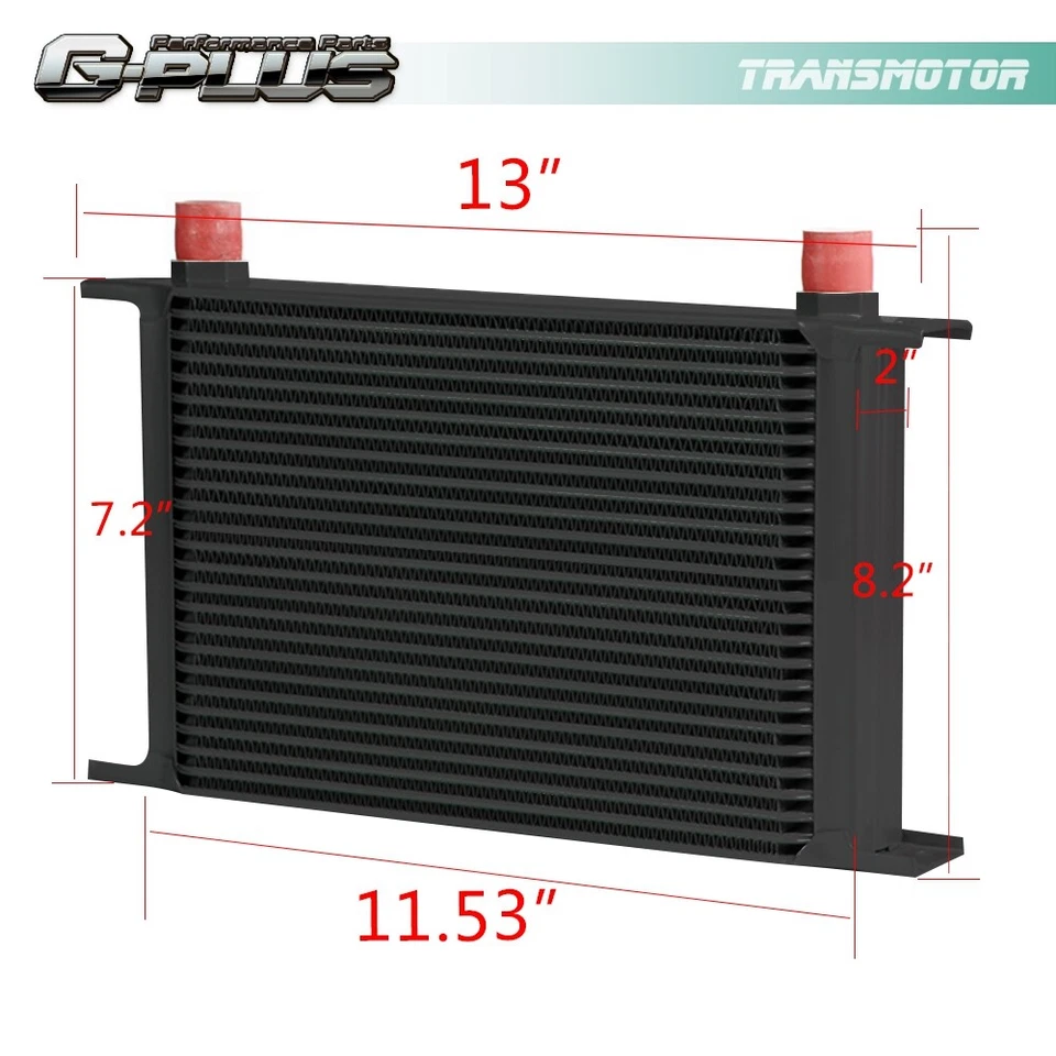 Kit de enfriador de aceite de motor GM 25 filas apto para LS1 LS2 LS3 10AN + Kit de placa sándwich Foto 2 de 4