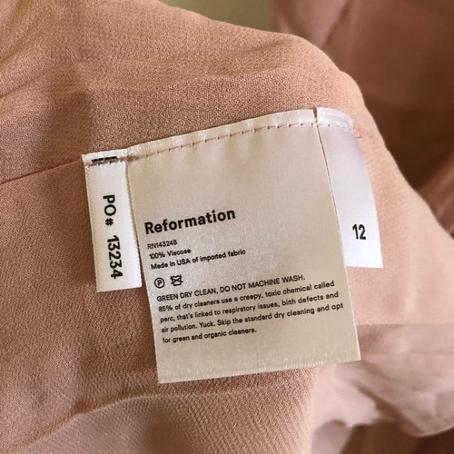 Neu mit Etikett REFORMATION Evelyn Maxikleid Rouge ein Schulter Schlitz Gr. 12 Abschlussball Brautjungfer - Bild 7 von 12