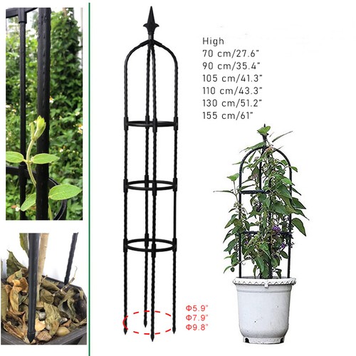 Climbing Vines and Flowers Stands Tower Obelisk Garden Trellis Plant Support New - Picture 2 of 23