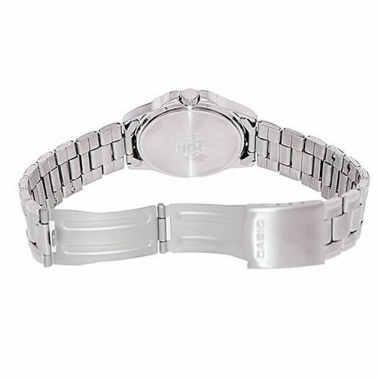 Casio Orologio Donna Analogico con Cassa in Ottone e Cinturino in Pelle colore Nero Oro - LTP-1154PQ-7BEF Collection Women