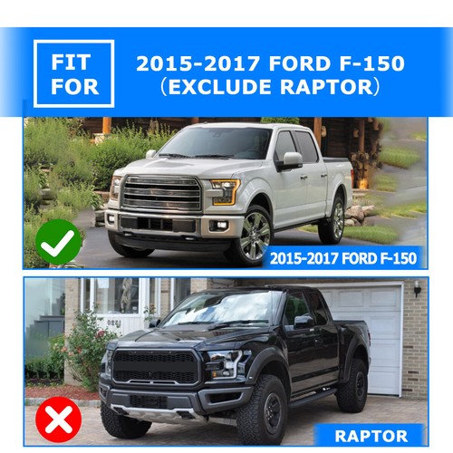 2 IN 1 Front Bumper w/2*LED Pod Lights For 2015-2017 Ford F-150(Exclude Raptor) - Picture 8 of 11