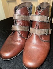Abeo Taos Women's Ankle Boots Booties Maroon Size Us 8, Eu 39