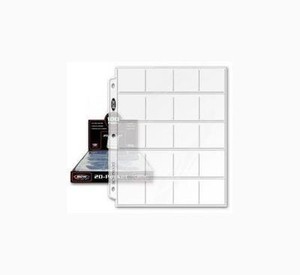 bcw 20 pocket album pages 100 for 2x2 coin flips 3 ring binder