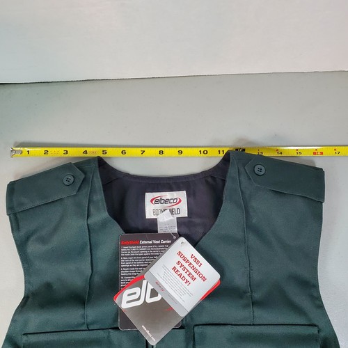 Elbeco Body shield External Vest Carrier V3117B Medium Short Spruce Green NWT - Picture 6 of 12