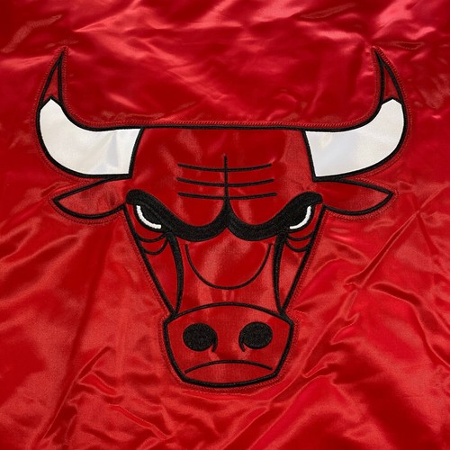 Chaqueta Bomber Chicago Bull Starter Satén Adulto XXL Roja Acolchada NBA Baloncesto - Imagen 23 de 24