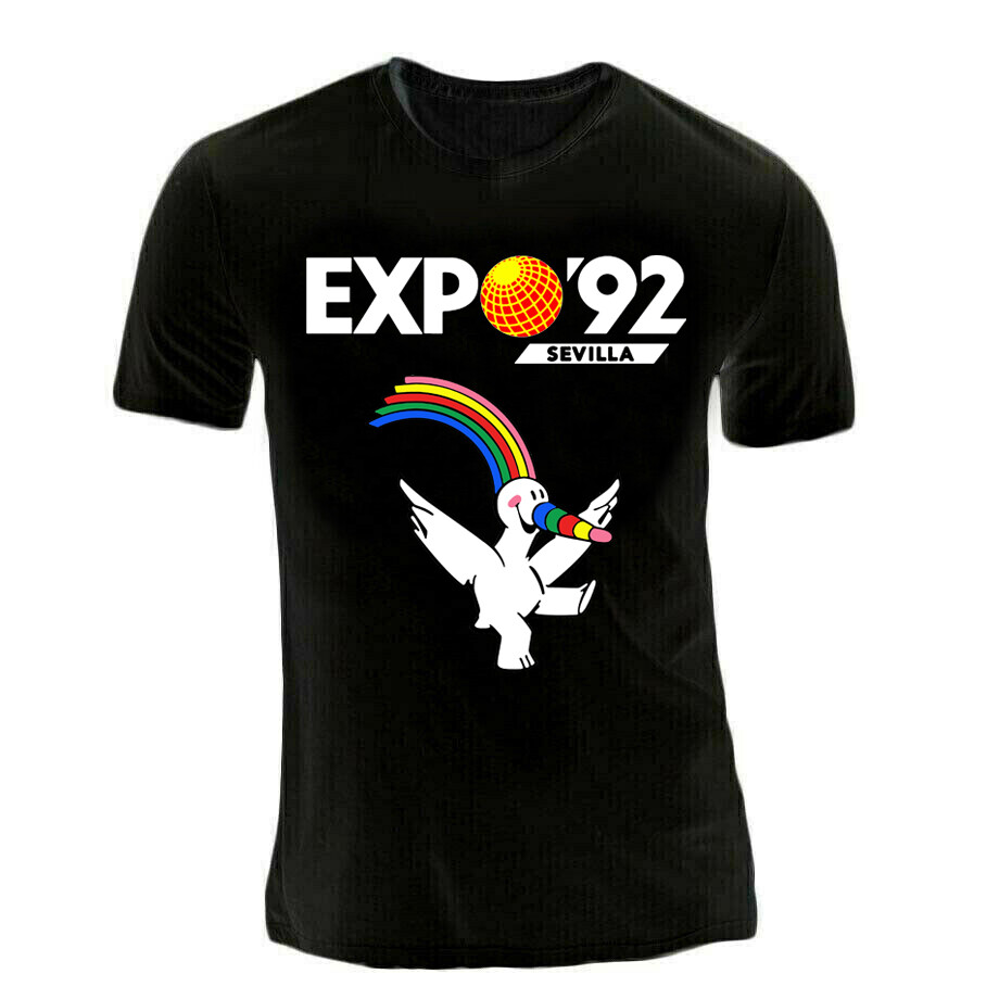 REBAJAS DEL 10%!!! CAMISETA TIPO CURRO EXPO SEVILLA 92 LOGO RETRO OLIMPIADAS DTF