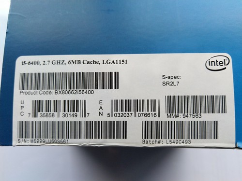 Processeur Intel i5 6400 2.7 GHZ, 6MB LGA1151 - Photo 3/12