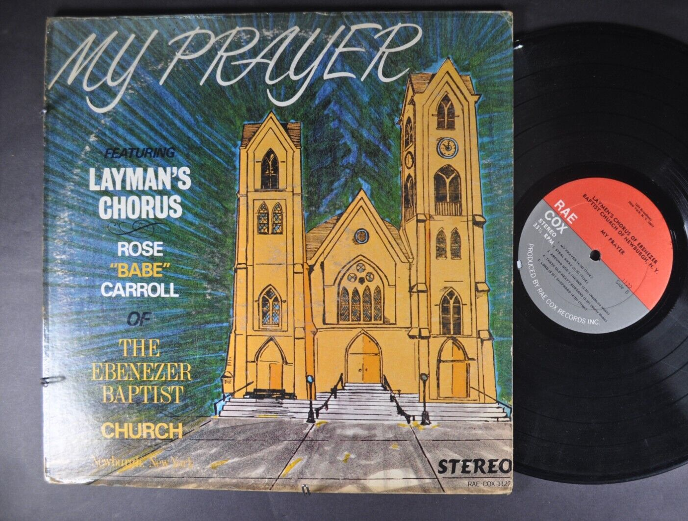Ebenezer B Church Laymen's Chorus My Prayer Gospel LP by Rae Cox