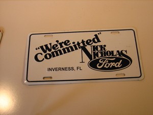 Nick Nicholas Ford Inverness >> Nick Nicholas Ford Inverness Placa De Metal Florida Ebay Nick Nicholas Ford Inverness >> Nick Nicholas Ford Inverness Placa De Metal Florida Ebay