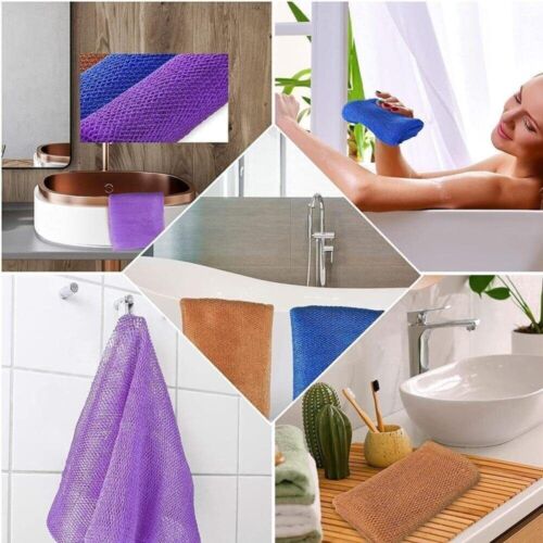 Exfoliating Mesh African Bath Sponge Back Scrubber African Net Long Net - Picture 9 of 30