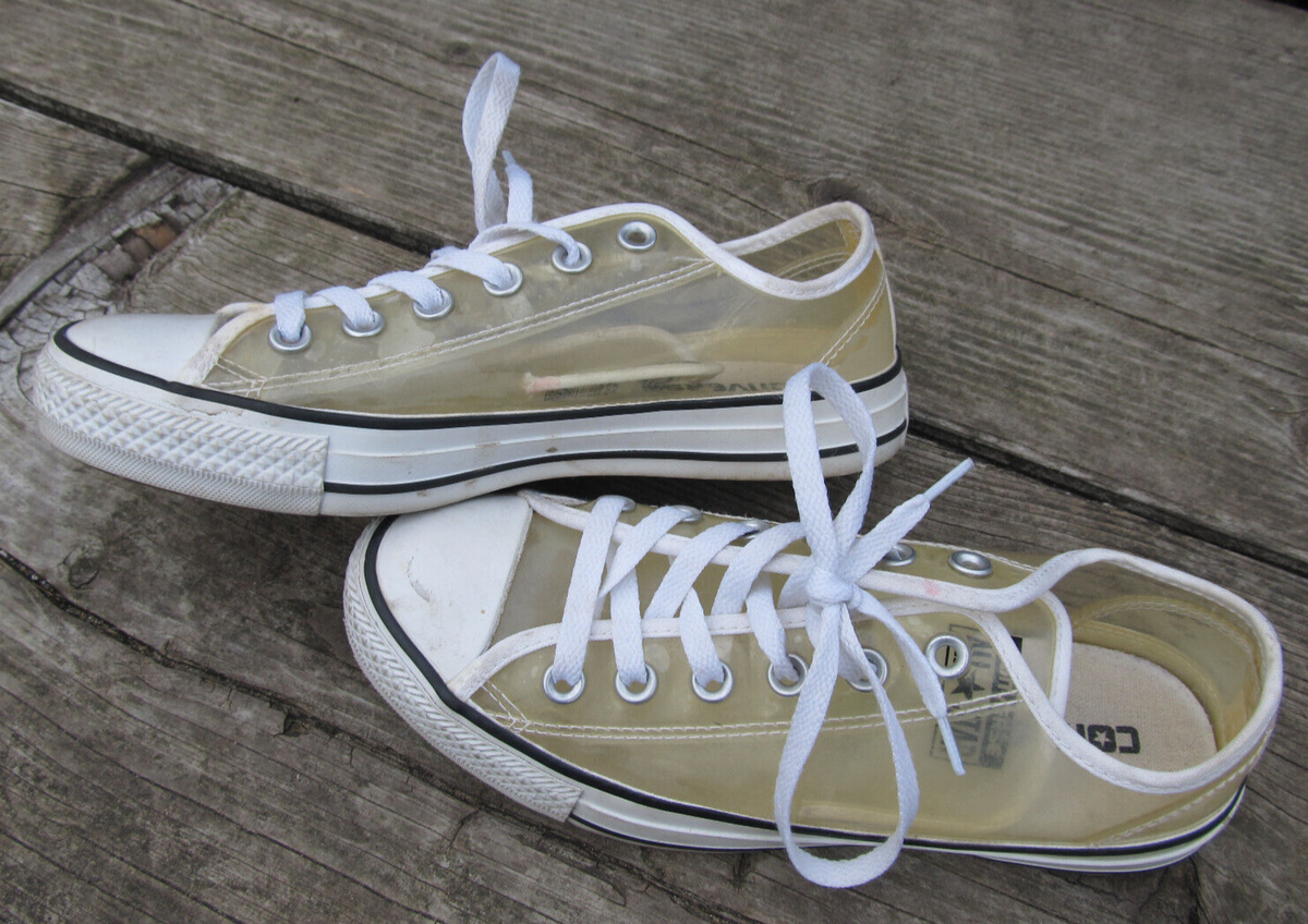 Converse All Star Women 7 Men 5 Clear Transparent Sneakers Shoes 14863CC Low Top Converse All Star Women 7 Men 5 Clear Transparent Sneakers Shoes 14863CC Low Top