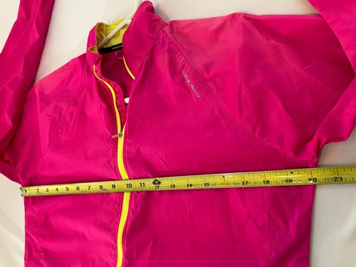 Nishiki Women’s Specific Windbreaker Jacket Size Medium Hot Pink Full Zip Light - Picture 3 of 10