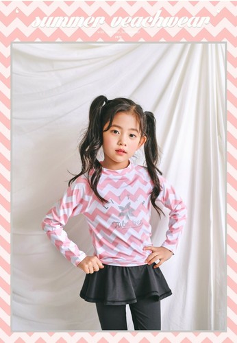 Boys Girls Rash Guard long sleeve shirt & swimming Pants(sold separately) Ziczac - Picture 6 of 12