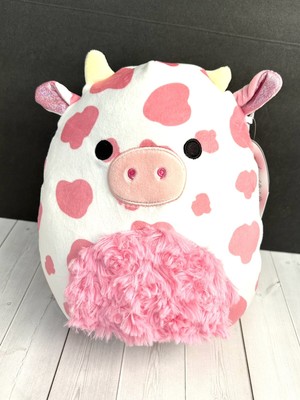 Squishmallow connor pusheen Squishmallow Evangelica the Pink Cow 8" Valentine's 2023 Plush Toy NWT