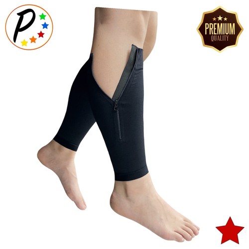 🔴 Presadee Premium Footless 20-30 mmHg Firm Compression Leg Calf Zipper Sleeves - Picture 3 of 20