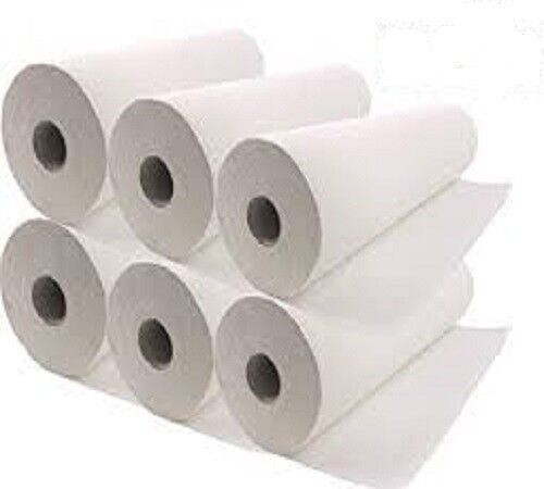 6 ROTOLI CARTA LETTINO 60CM X50 MT LENZUOLINO MEDICO 2 VELI ESTETISTA - Imagen 1 de 1