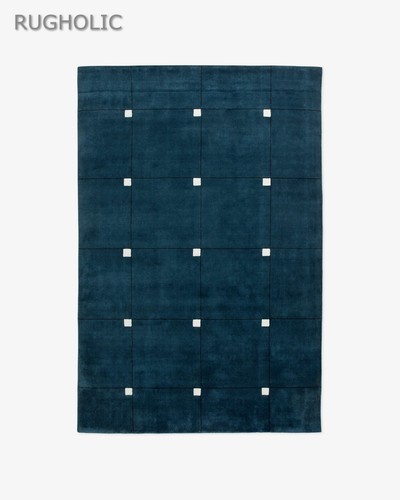 New Hand Tufted NK MODERN TEAL Carpet Luxurious Woolen Area Rug For Livingroom - Picture 4 of 5