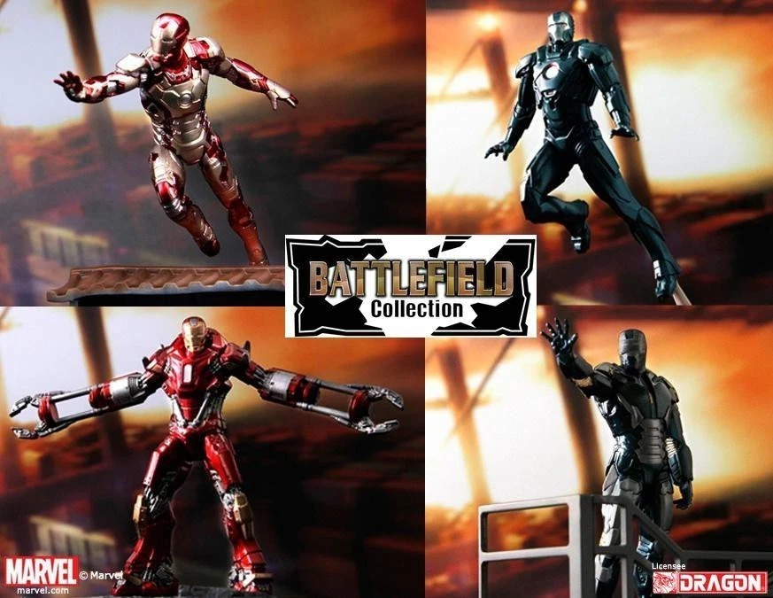 IRON MAN Dragon Models Figura A Elección 8cm Battlefield Collection Estatuilla