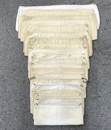 Auth Gucci Mixed Size Beige x White Drawstring Dust Bag 20pcs V060037-1 - Picture 2 of 12