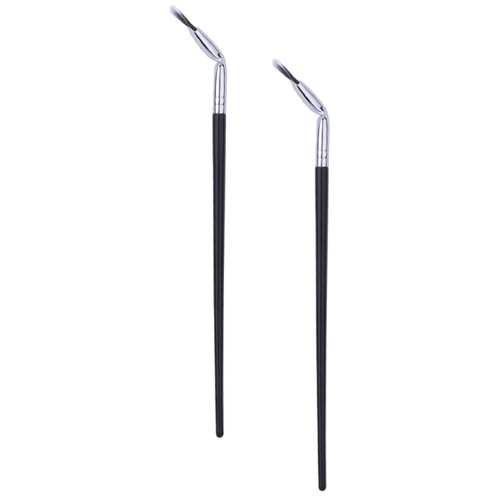 2 Stück Wimpernpinsel für Wimpern Reisen Miss abgewinkelt Augenbrauen Make-up - Bild 2 von 12