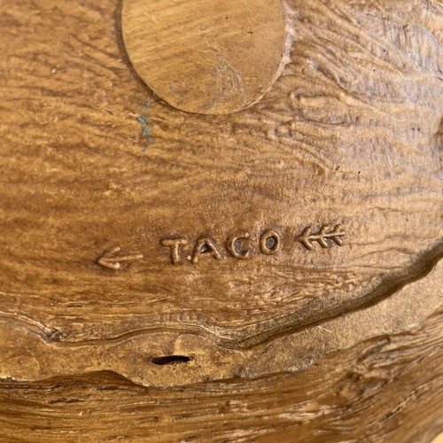 Vintage Montana Yellowstone Glacier National Park Taco Mid Century Wall Plaque - Picture 3 of 3