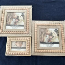 3 Wood Paintable Frames