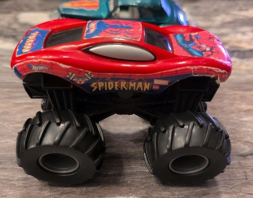 Hot Wheels SPIDERMAN 2001 Monster Jam Truck Marvel + Huge Lot 4x4 Monster Trucks - Picture 2 of 15