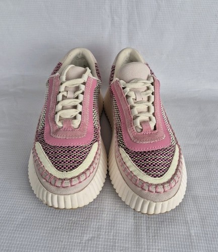 Dolce Vita Denae Pink Multi Woven Women’s Sneakers Size 6 - Picture 4 of 7