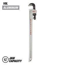 10"Aluminum Pipe Wrench w/Power Length Handle