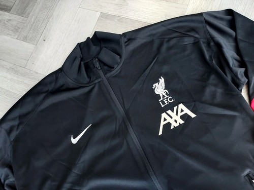 NIKE LIVERPOOL FC DRI-FIT FOOTBALL TRACKSUIT / BNWT / UK LARGE / BLACK - Picture 3 of 9