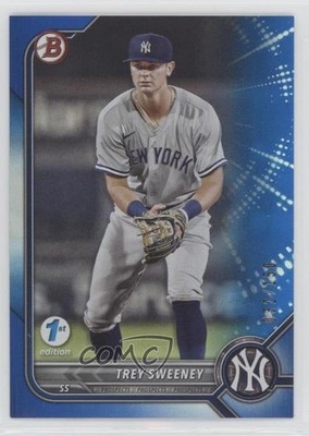 2022 Bowman Draft 1st Edition Blue Foil 32/150 Trey Sweeney #BD-156 0q7p