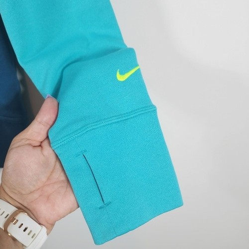 Türkisblauer Nike Therma-Fit Pullover Hoodie Größe M - Bild 5 von 5