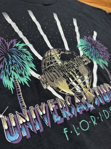 Vintage 1990s Universal Studios T Shirt Florida Men’s 2XL Black Vtg 90s - Picture 3 of 4