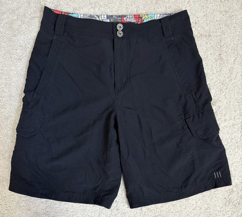Pantalones Cortos Carga Lululemon Para Hombre Talla 34 Negro Tira Cómica 6 Bolsillos Broches Informales - Imagen 2 de 20