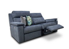 Furniture Village G Plan 'Thornbury' 3 Seater Sofa Midnight Power Recliner NEW