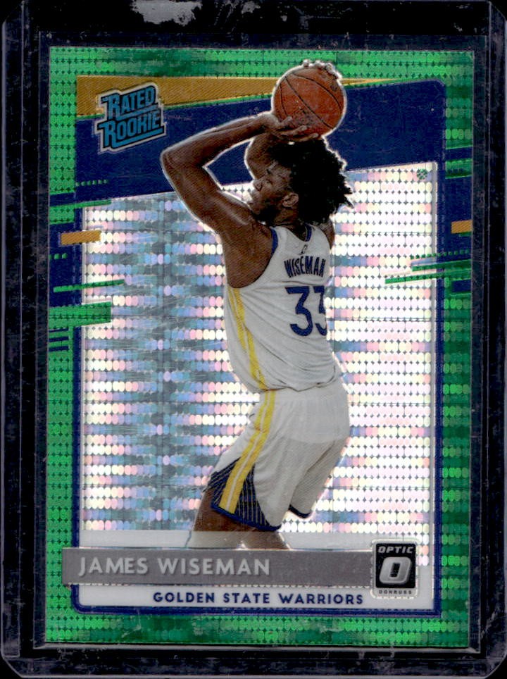 2020-21 Donruss Optic James Wiseman Green Pulsar Rookie RC #152 Warriors