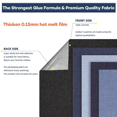 Extra Large Patches for Jeans, Extra Large Iron on Patches for Jeans, Denim P... - Foto 3 di 7