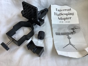 Universal DigiScoping Adapter 43-65mm w/instructions - Excellent condition!